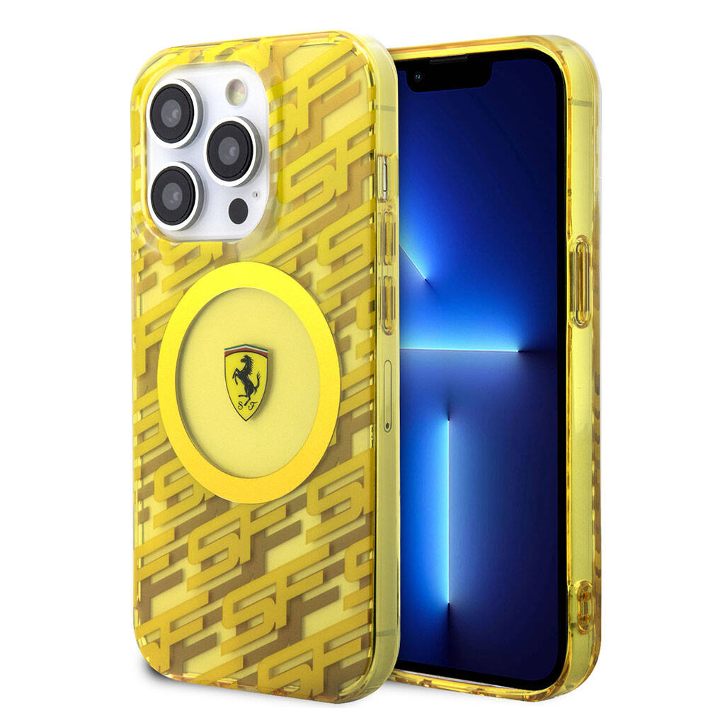 Ferrari iPhone 15 Pro Orjinal Lisanslı M-safe Şarj Özellikli Multi SF Kılıf Ferrari iPhone 15 Pro Orjinal Lisanslı M-safe Şarj Özellikli Multi SF Kılıf
